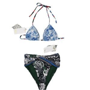 Agua Bendita Swimwear Bikini Set Valle Wats Top and Lily Bottom Size S NWT